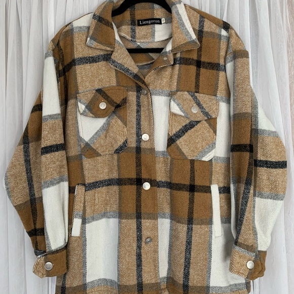 Flannel Jacket with silver buttons - Picture 1 of 2